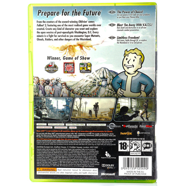 Fallout 3 - Xbox 360 spill