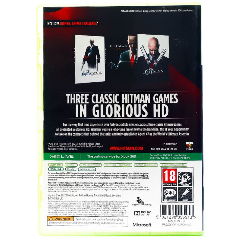Hitman: HD Trilogy - Xbox 360 spill - Retrospillkongen
