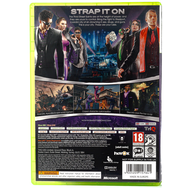 Saints Row The Third - Xbox 360 spill - Retrospillkongen