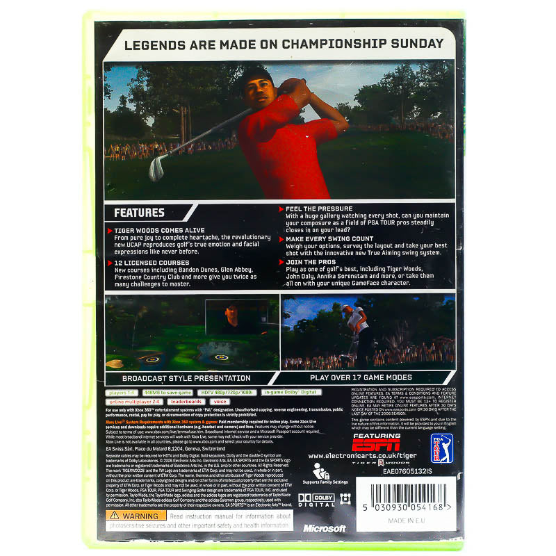 Tiger Woods PGA Tour 07 - Xbox 360 spill - Retrospillkongen