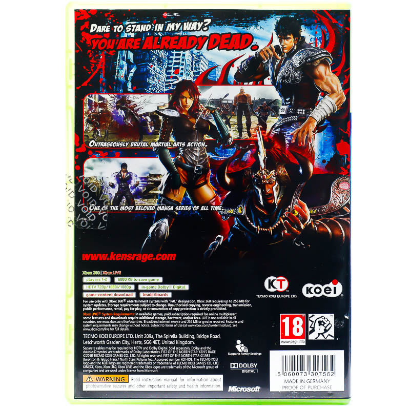 Fist of the North Star: Ken's Rage - Xbox 360 spill - Retrospillkongen