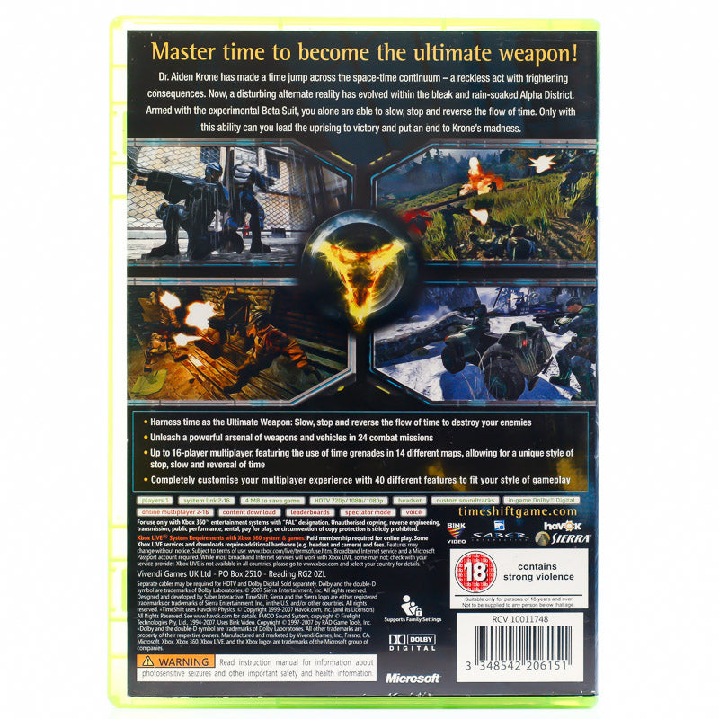 TimeShift - Xbox 360 spill - Retrospillkongen