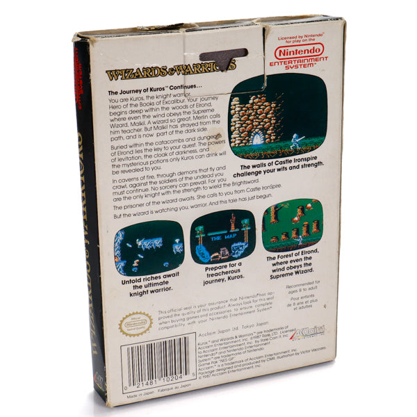 Wizards & Warriors - NES spill (I eske) - Retrospillkongen