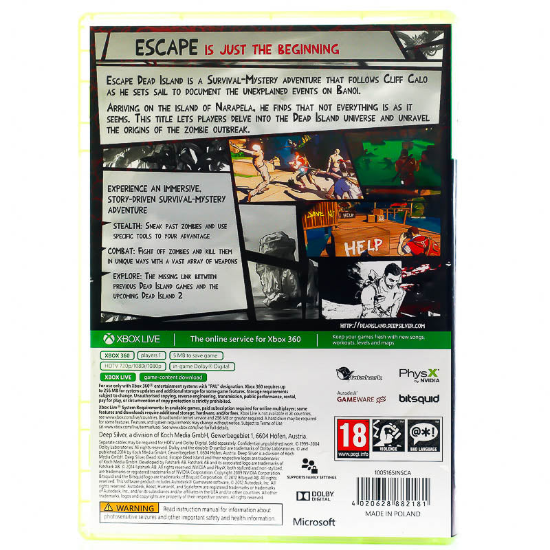 Escape Dead Island - Xbox 360 spill - Retrospillkongen