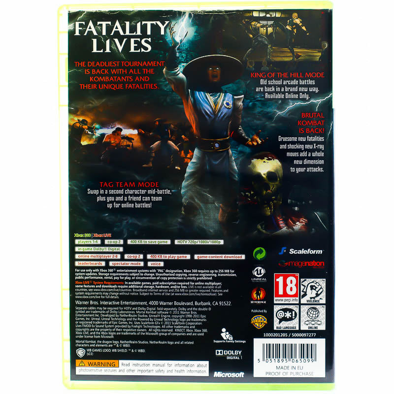 Mortal Kombat - Xbox 360 spill - Retrospillkongen