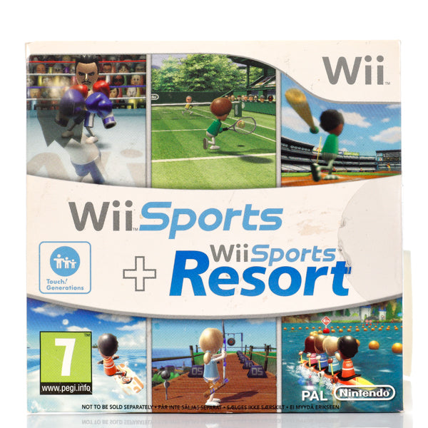 Wii Sports + Wii Sports Resort - Wii spill (Forseglet) - Retrospillkongen
