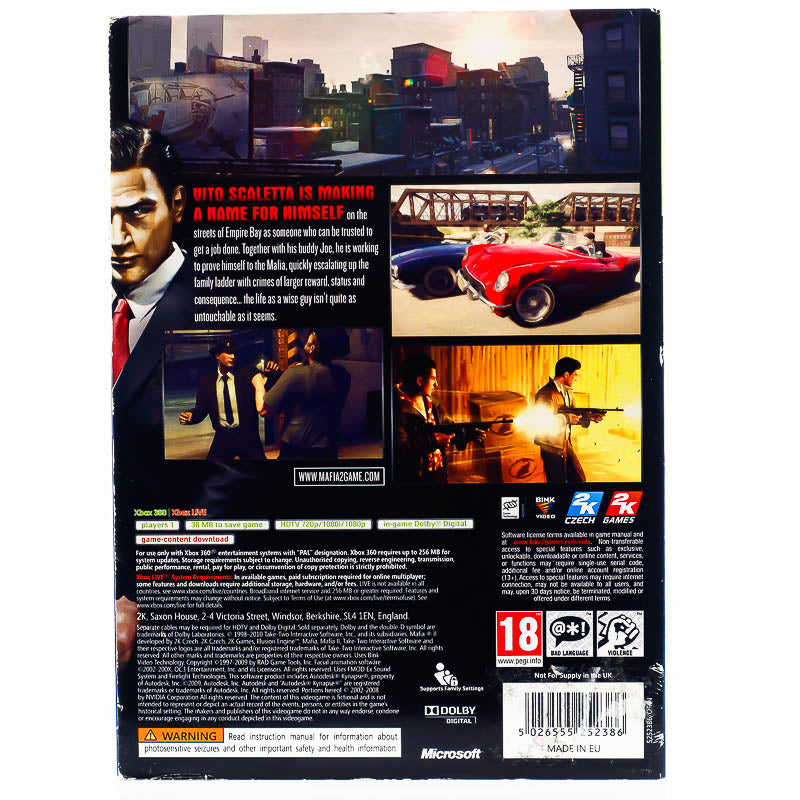 Mafia II - Xbox 360 spill - Retrospillkongen