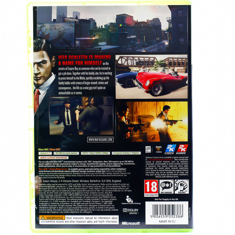 Mafia II - Xbox 360 spill - Retrospillkongen