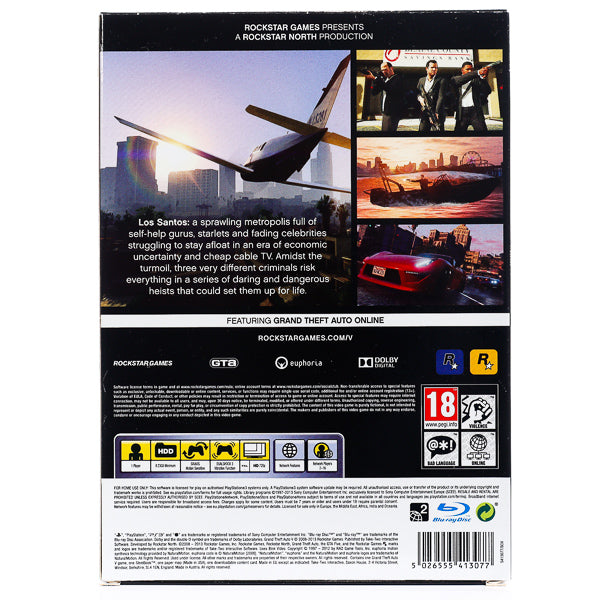 Grand Theft Auto V Five: Special Edition (Steelbook) - PS3 spill - Retrospillkongen