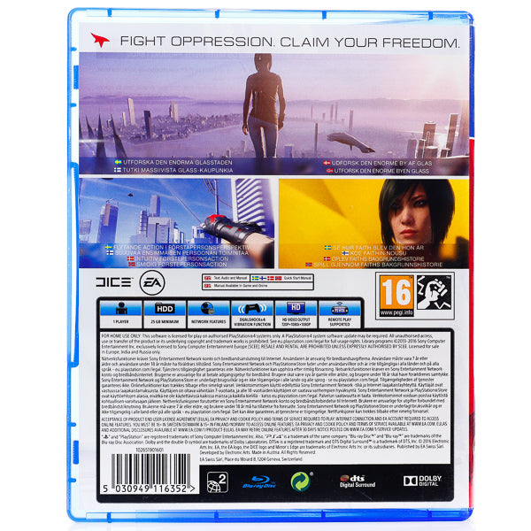 Mirror's Edge: Catalyst - PS4 spill - Retrospillkongen