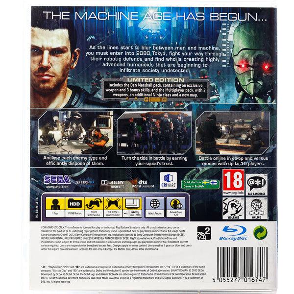 Binary Domain - PS3 spill - Retrospillkongen