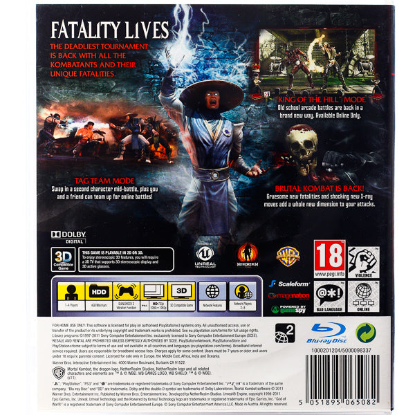 Mortal Kombat 9 - PS3 spill - Retrospillkongen