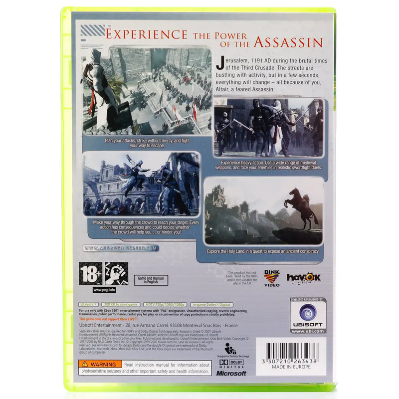 Assassin's Creed - Xbox 360 spill