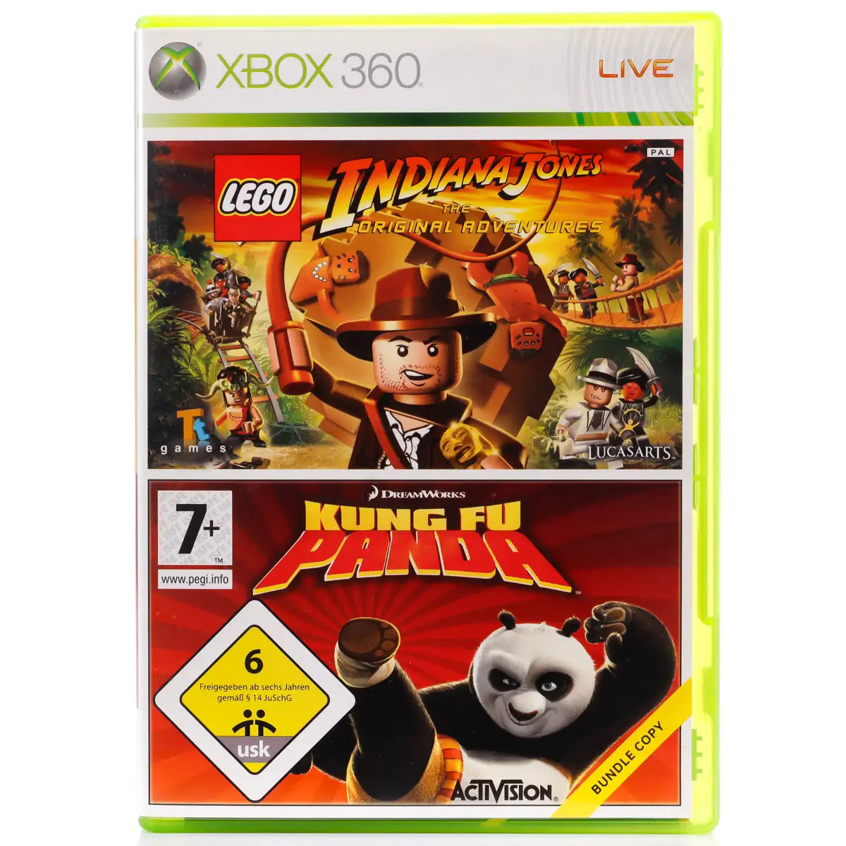 LEGO Indiana Jones: The Original Adventures / Kung Fu Panda - Xbox 360 spill - Retrospillkongen