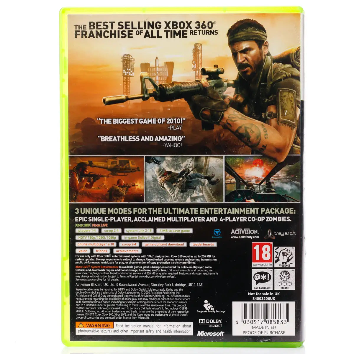 Call of Duty: Black Ops - Xbox 360 spill - Retrospillkongen