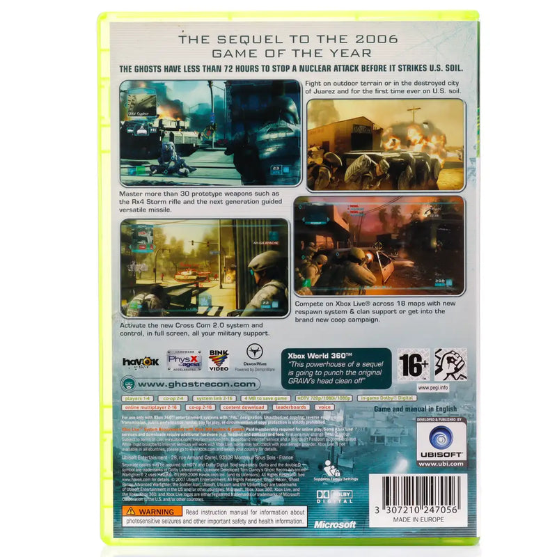 Tom Clancy's Ghost Recon: Advanced Warfighter 2 - Xbox 360 spill