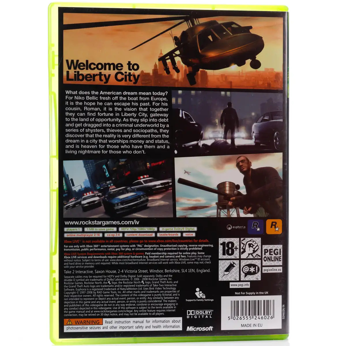 Grand Theft Auto IV - Xbox 360 spill - Retrospillkongen