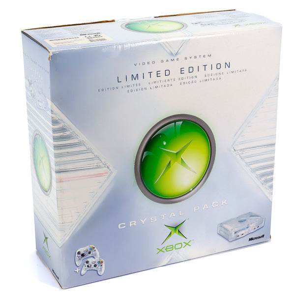 Xbox Original 1. Generasjon - Limited Edition Crystal Pack med 2 Originale Kontrollere - Retrospillkongen