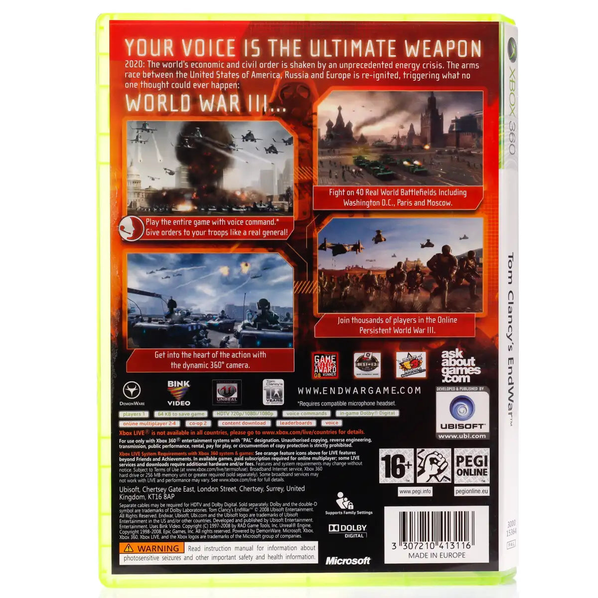Tom Clancy's EndWar - Xbox 360 spill - Retrospillkongen