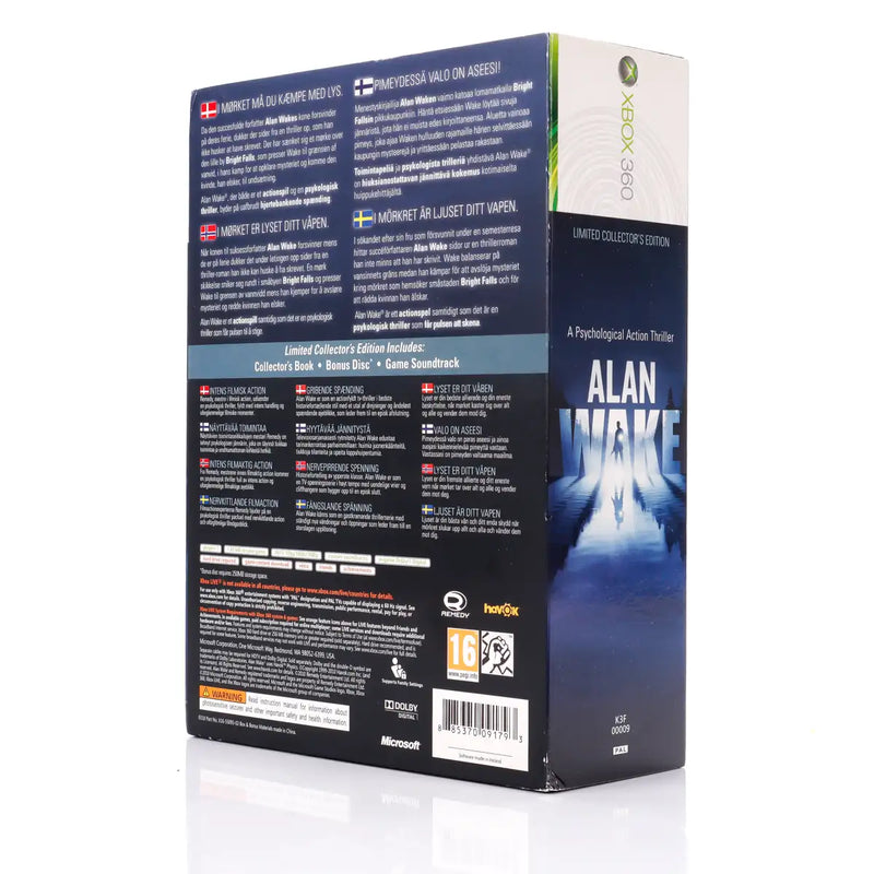 Alan Wake - Limited Collector's Edition - Xbox 360 spill