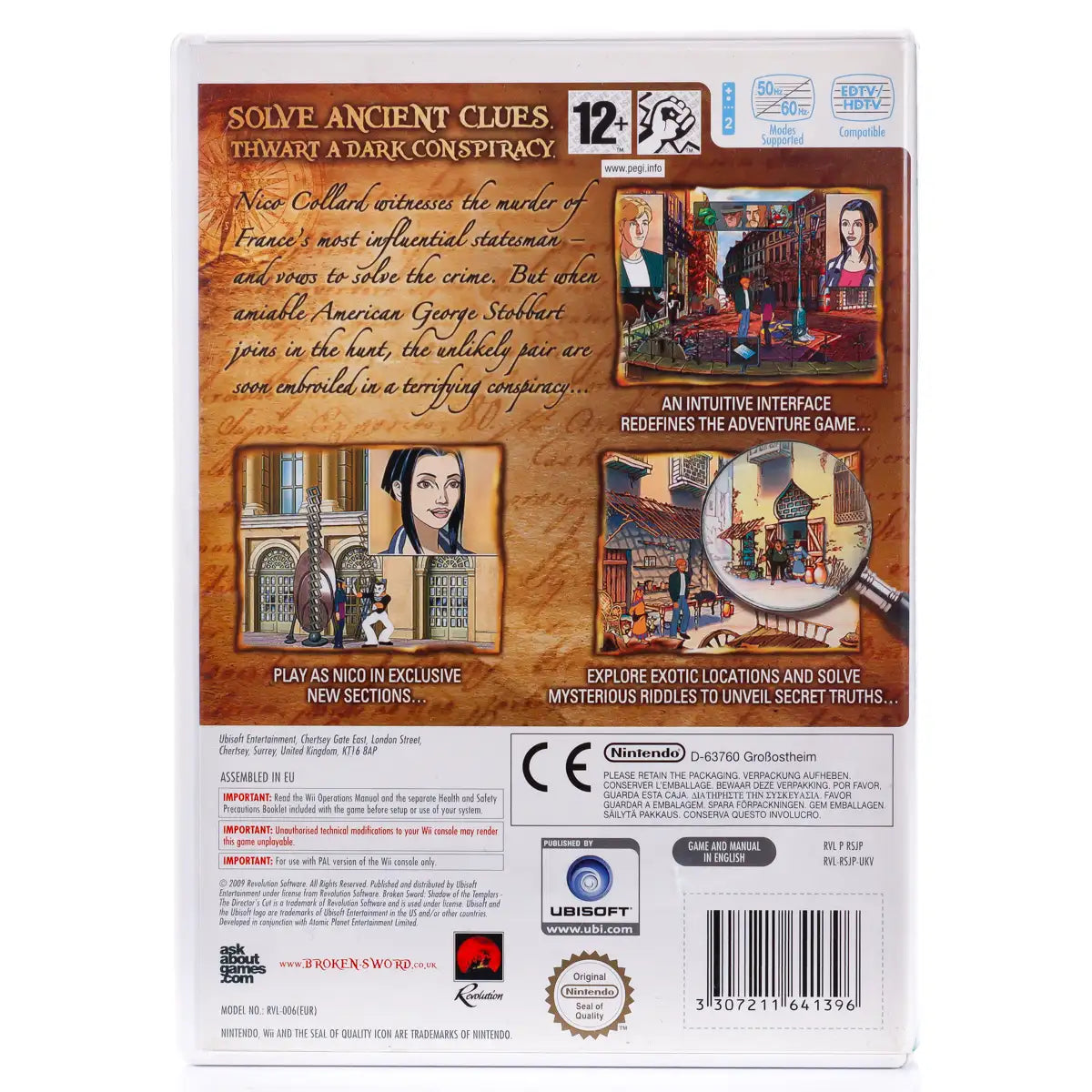 Broken Sword: Shadow of the Templars - The Director's Cut - Wii spill - Retrospillkongen