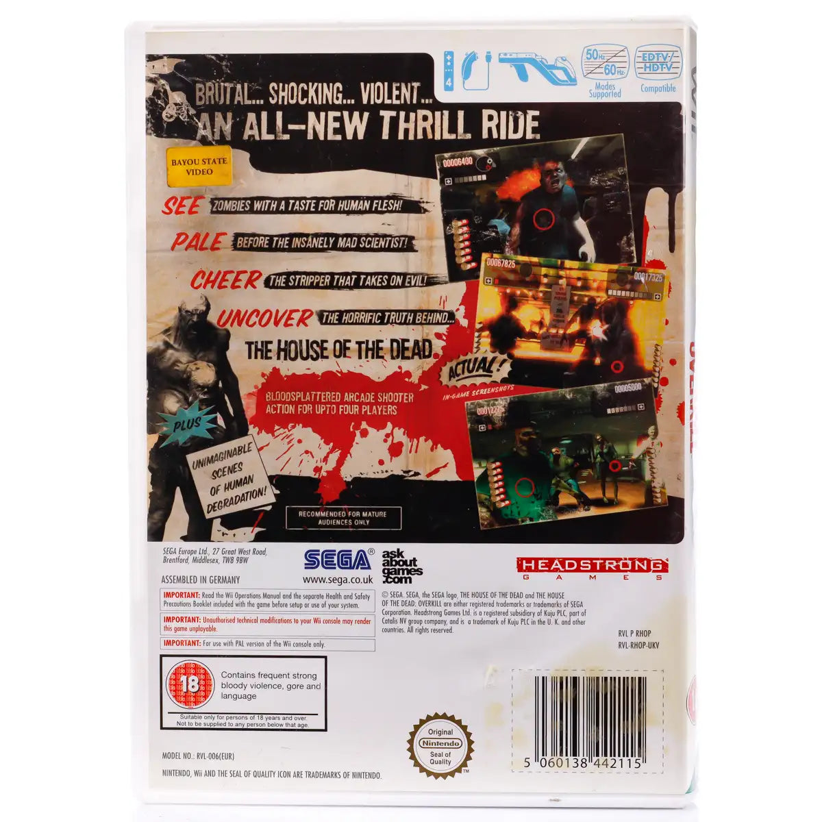The House of the Dead Overkill - Wii spill - Retrospillkongen