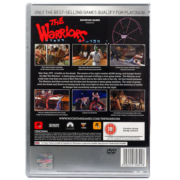 The Warriors  - PS2 spill - Retrospillkongen