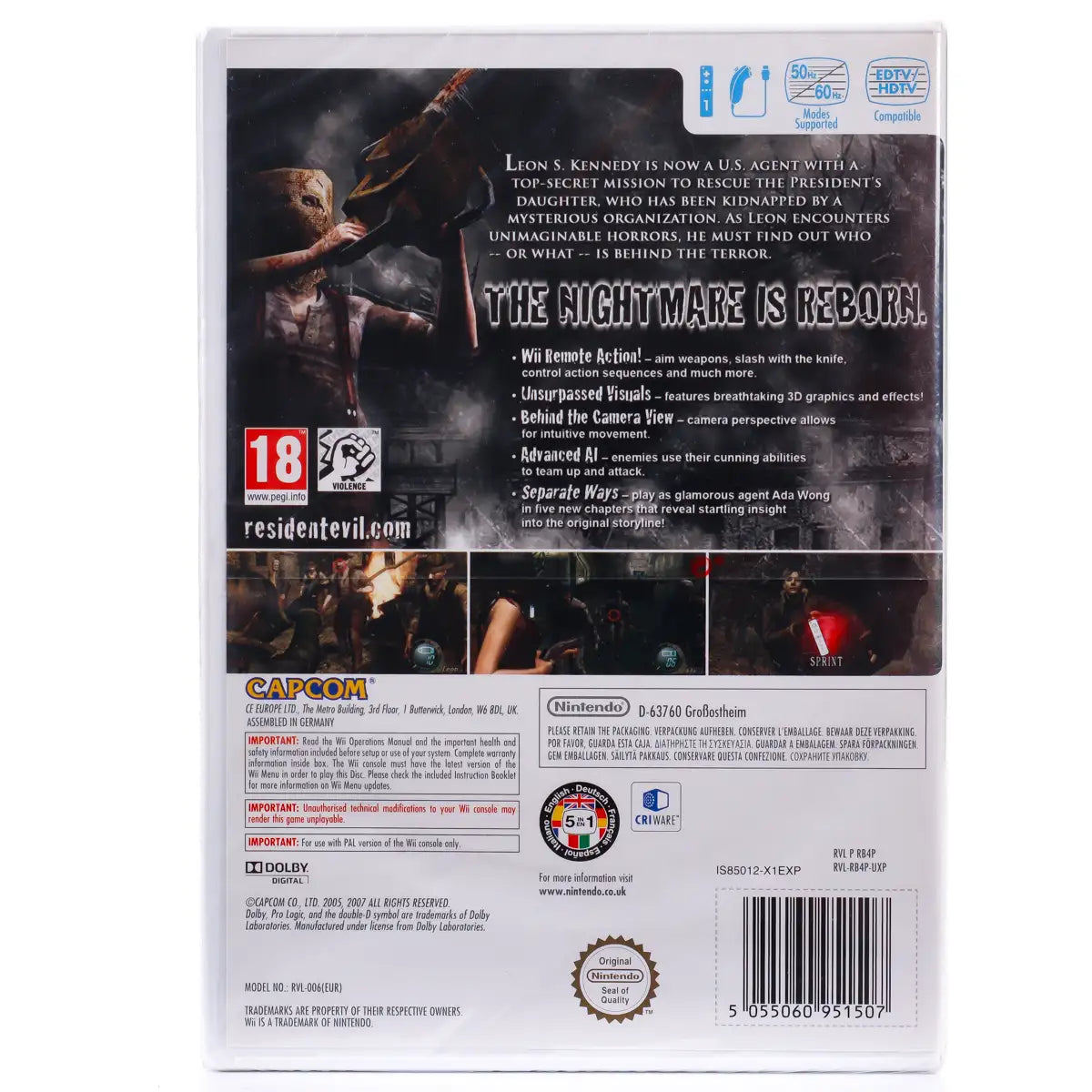 Resident Evil 4: Wii Edition - Wii spill (Forseglet) - Retrospillkongen
