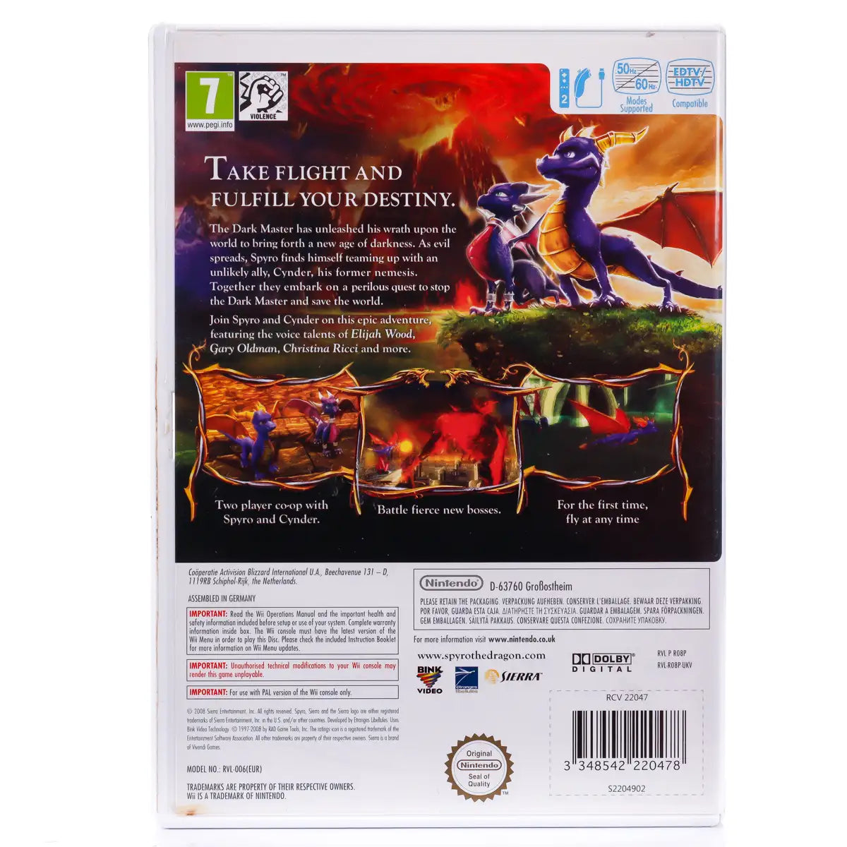 The Legend of Spyro Dawn of the Dragons - Nintendo Wii spill - Retrospillkongen