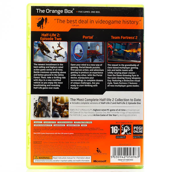 The Orange Box - Xbox 360 spill - Retrospillkongen