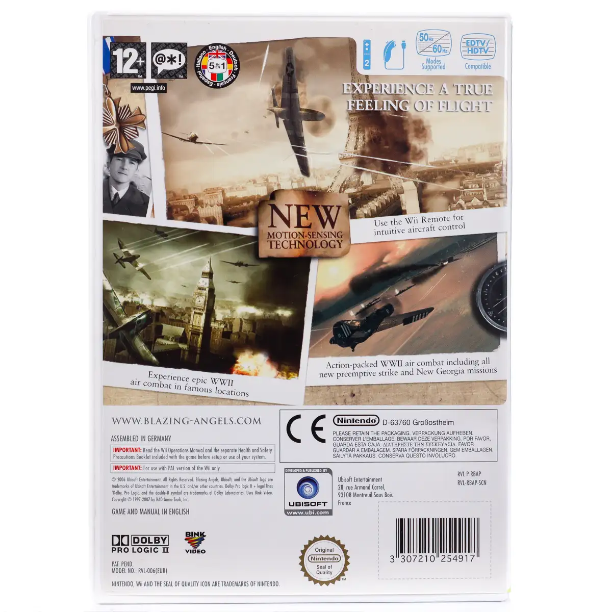 Blazing Angels Squadrons of WWII - Wii spill - Retrospillkongen
