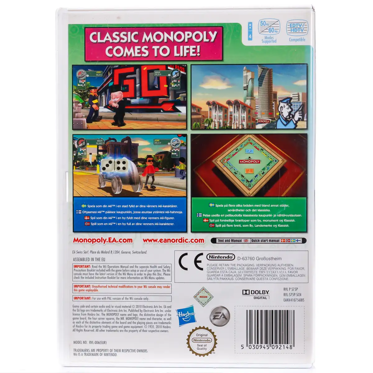 Monopoly Streets - Wii spill - Retrospillkongen