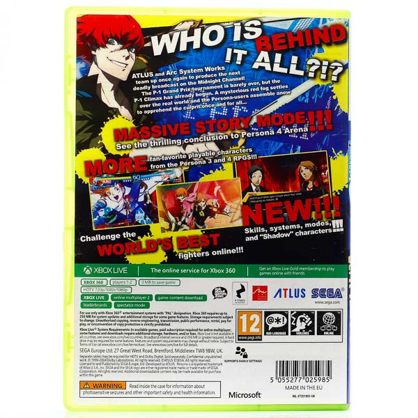 Renovert Persona 4: Arena Ultimax - Xbox 360 spill - Retrospillkongen