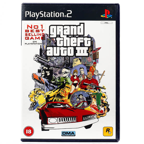 Renovert Grand Theft Auto III - PS2 spill - Retrospillkongen