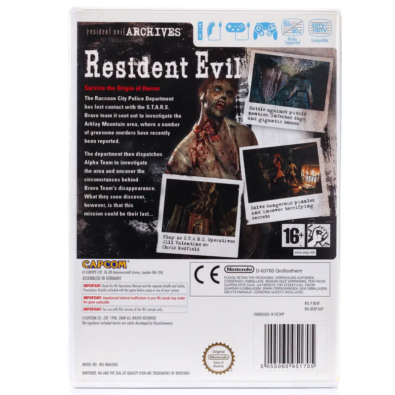 Resident Evil Archives: Resident Evil - Wii spill