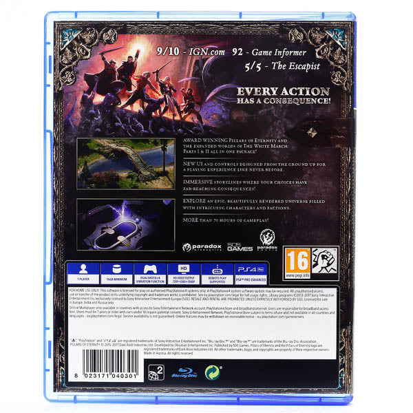 Renovert Pillars of Eternity: Complete Edition - PS4 spill - Retrospillkongen