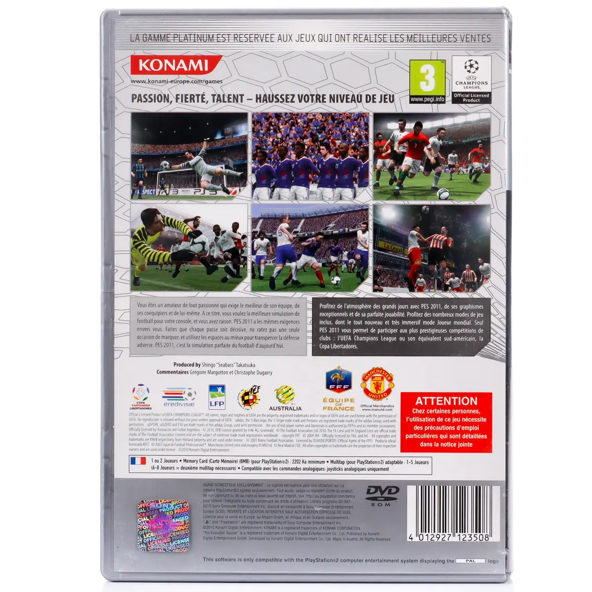 PES 2011: Pro Evolution Soccer - PS2 spill - Retrospillkongen