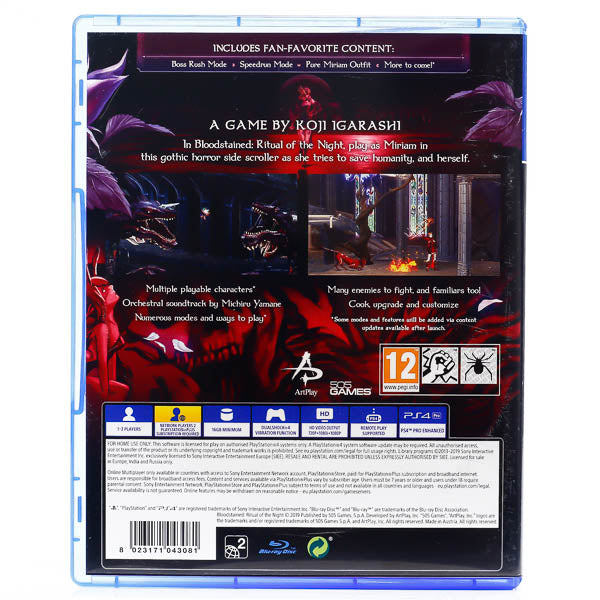 Renovert Bloodstained: Ritual of the Night - PS4 spill - Retrospillkongen