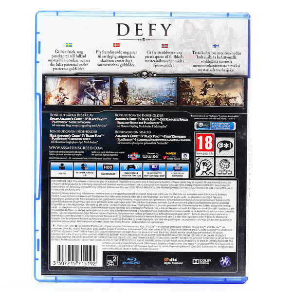 Renovert Assassin's Creed IV: Black Flag - PS4 spill - Retrospillkongen