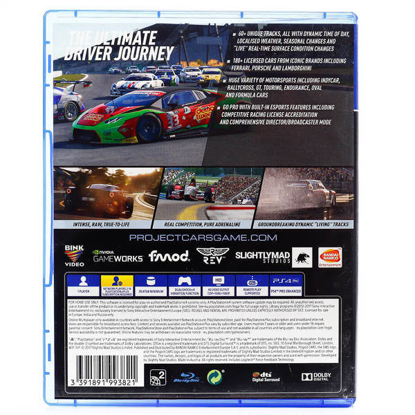 Renovert Project Cars 2 - PS4 spill - Retrospillkongen