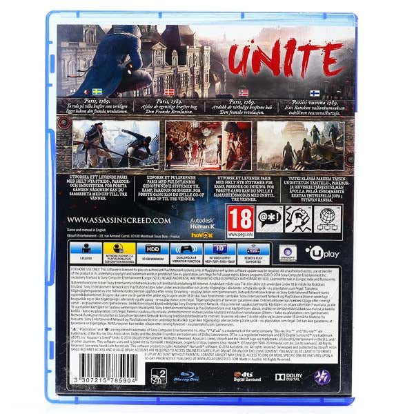 Renovert Assassin's Creed Unity - PS4 spill - Retrospillkongen