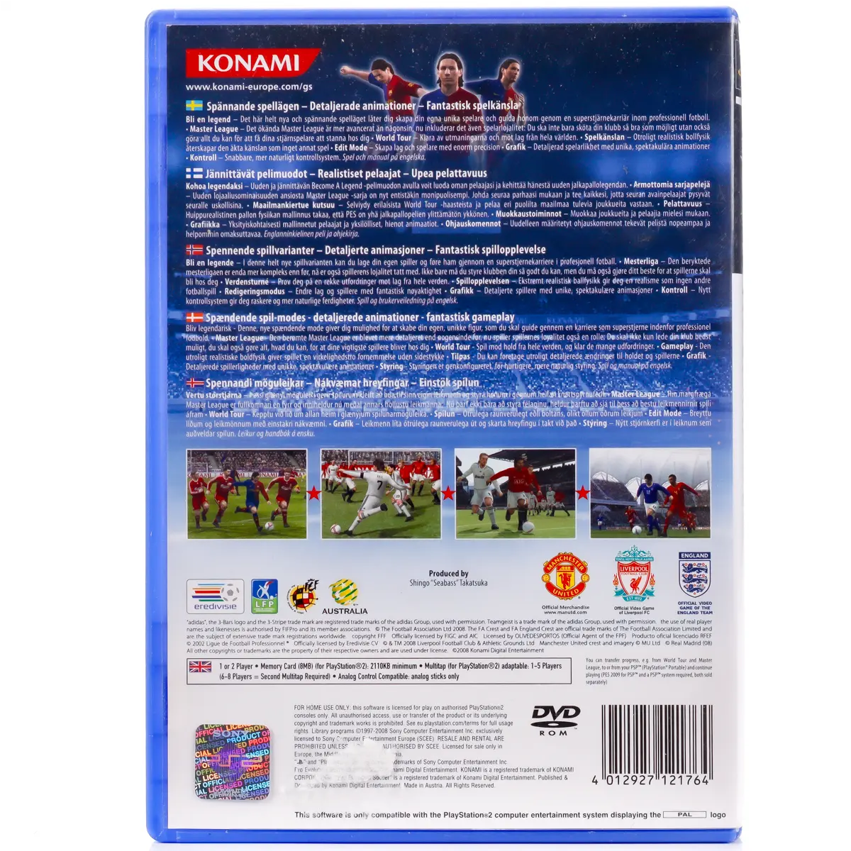 PES 2009: Pro Evolution Soccer - PS2 spill - Retrospillkongen