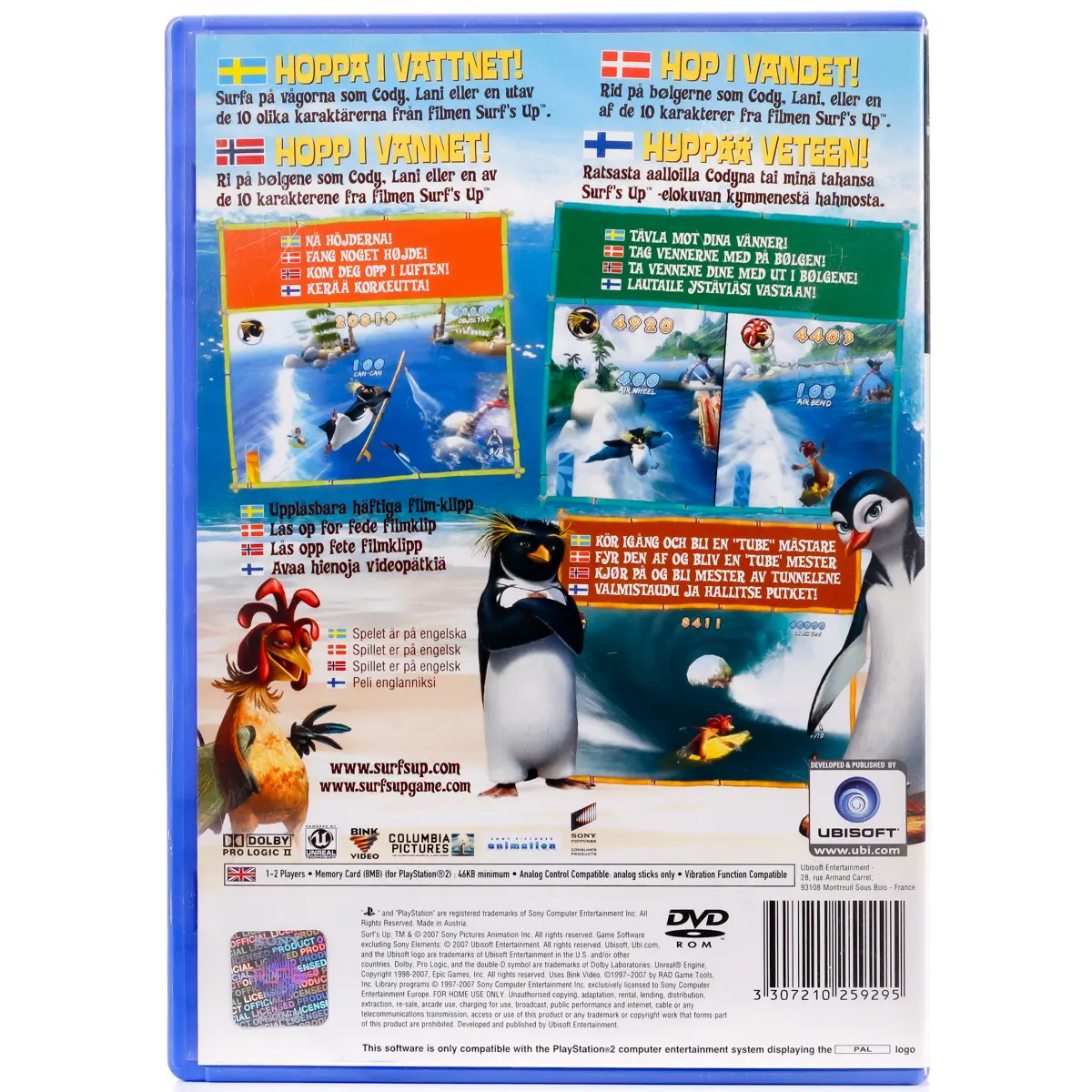 Surf's Up - PS2 spill - Retrospillkongen