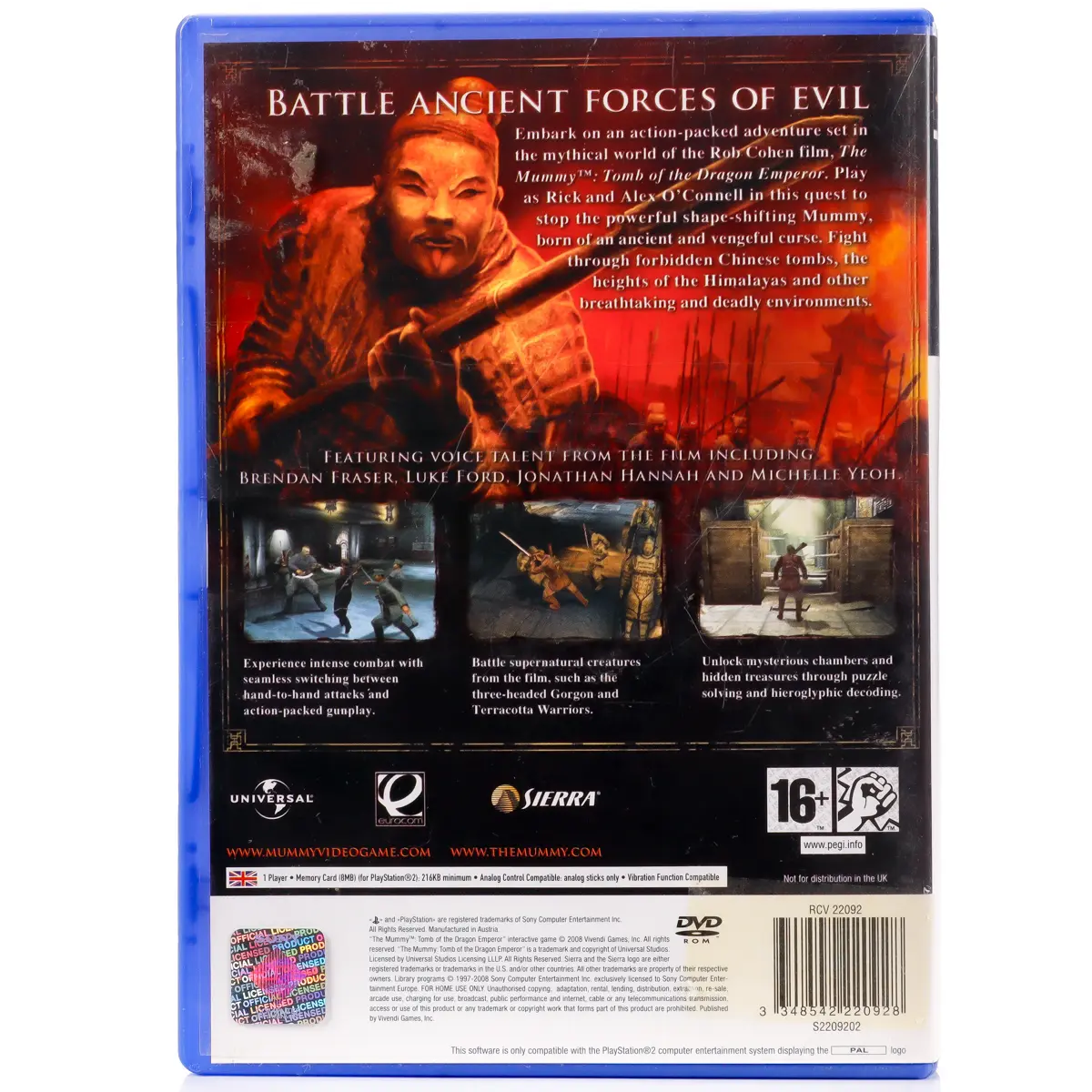 The Mummy: Tomb of the Dragon Emperor - PS2 spill - Retrospillkongen