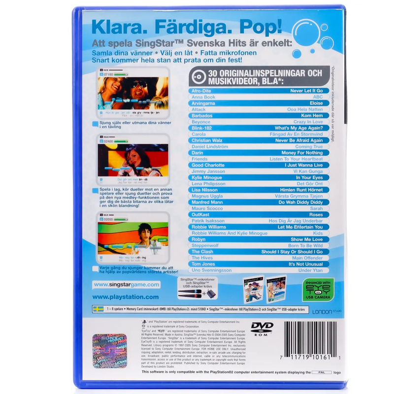 SingStar: Svenska Hits - PS2 spill