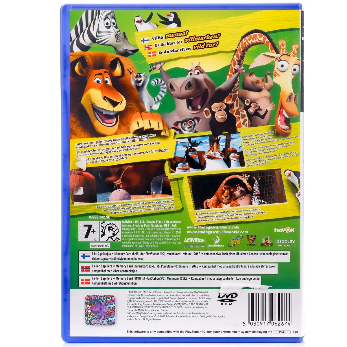 Madagascar: Escape 2 Africa - PS2 spill - Retrospillkongen