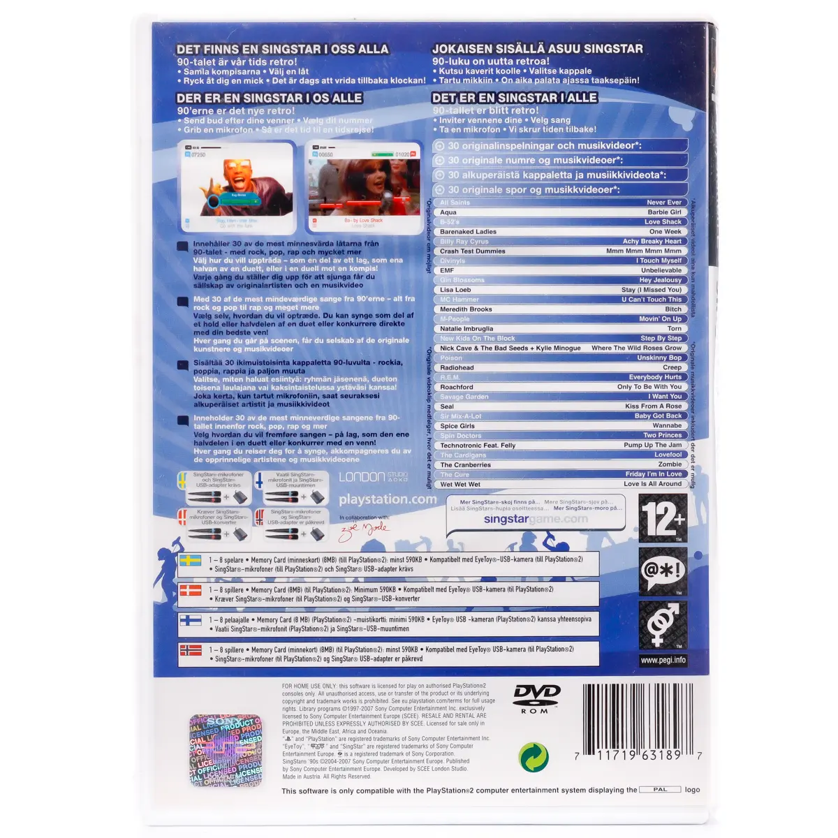 SingStar: '90s - PS2 spill - Retrospillkongen