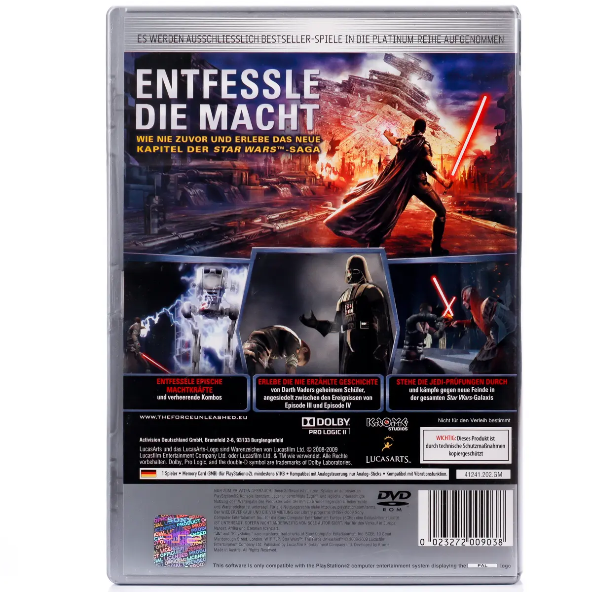 Star Wars: The Force Unleashed - PS2 spill - Retrospillkongen