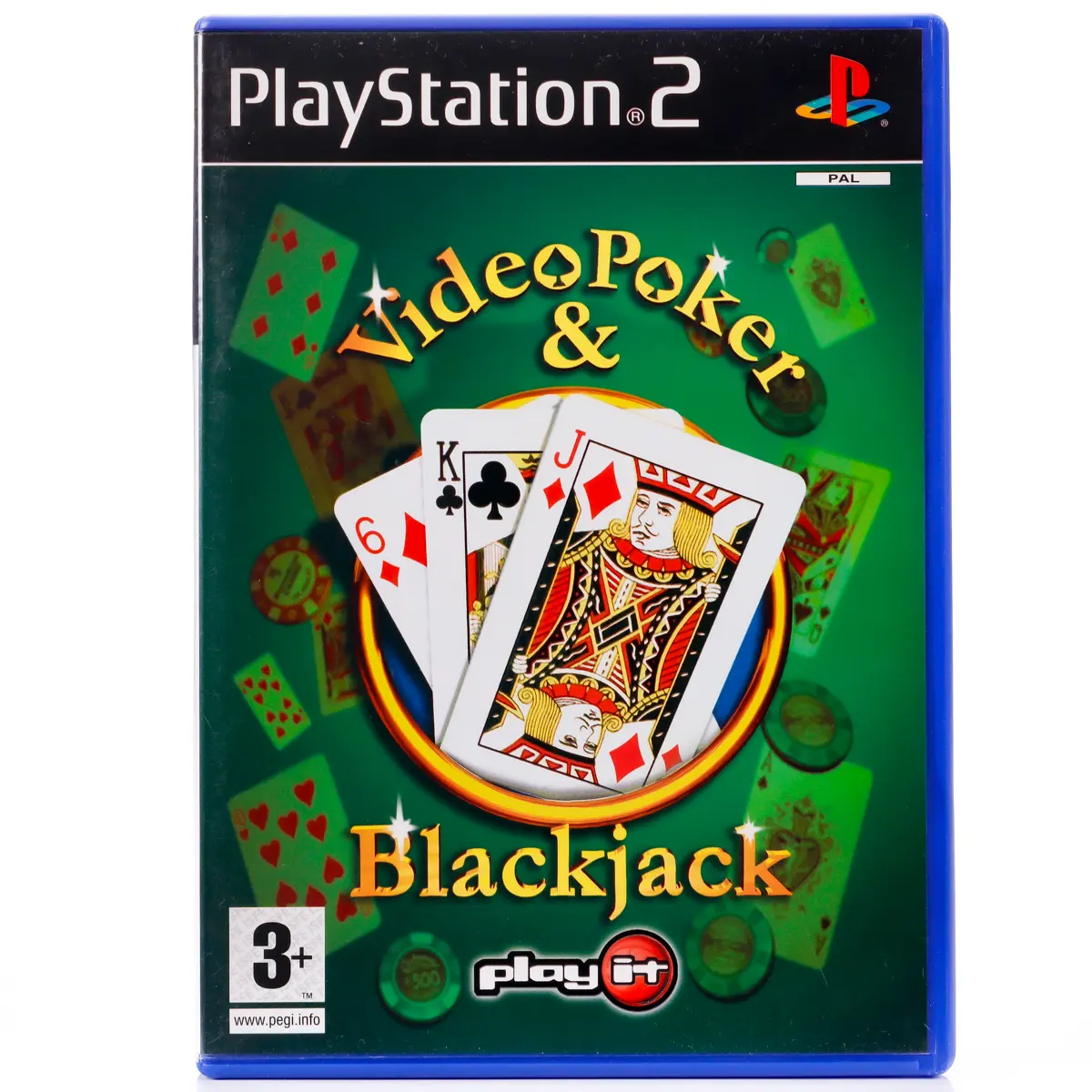 Video Poker & Blackjack - PS2 spill - Retrospillkongen