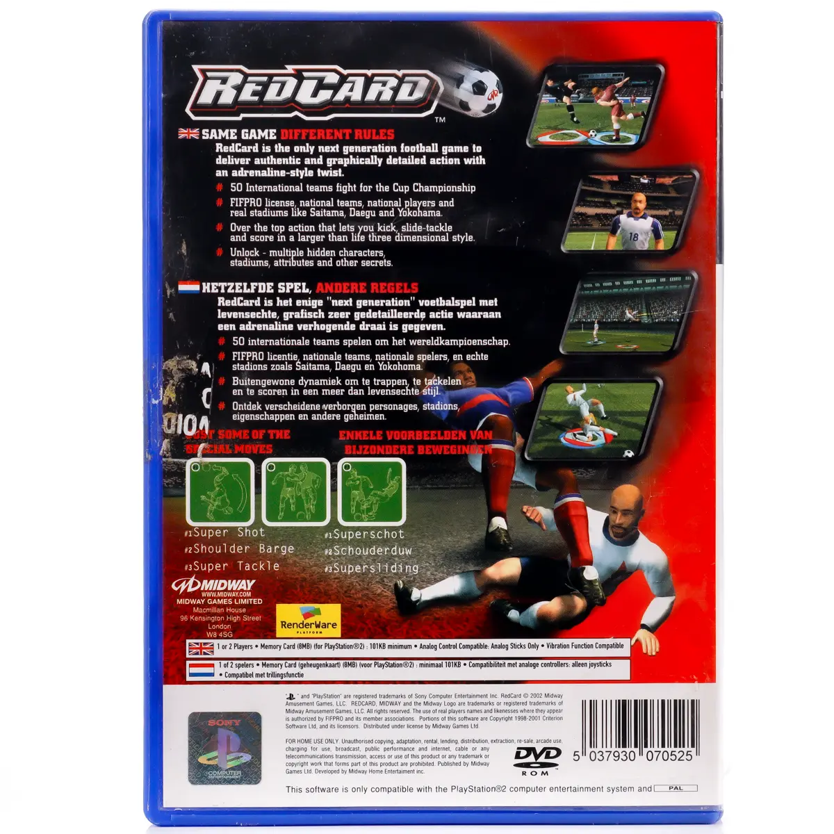 RedCard: Same Game Different Rules - PS2 spill - Retrospillkongen